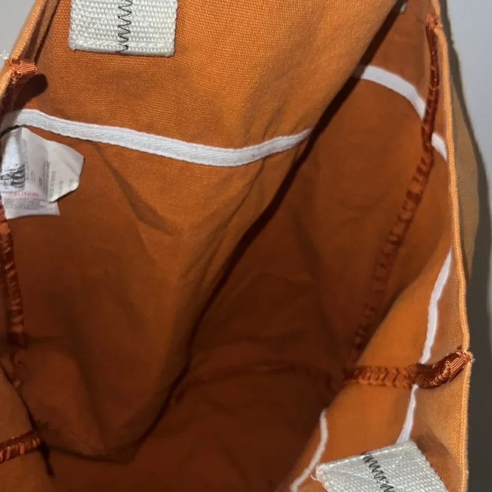 WALT DISNEYWORLD Orange Mickey Mouse Cotton Tote Bag